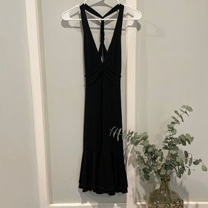 Bebe, Size Small Black Halter Dress